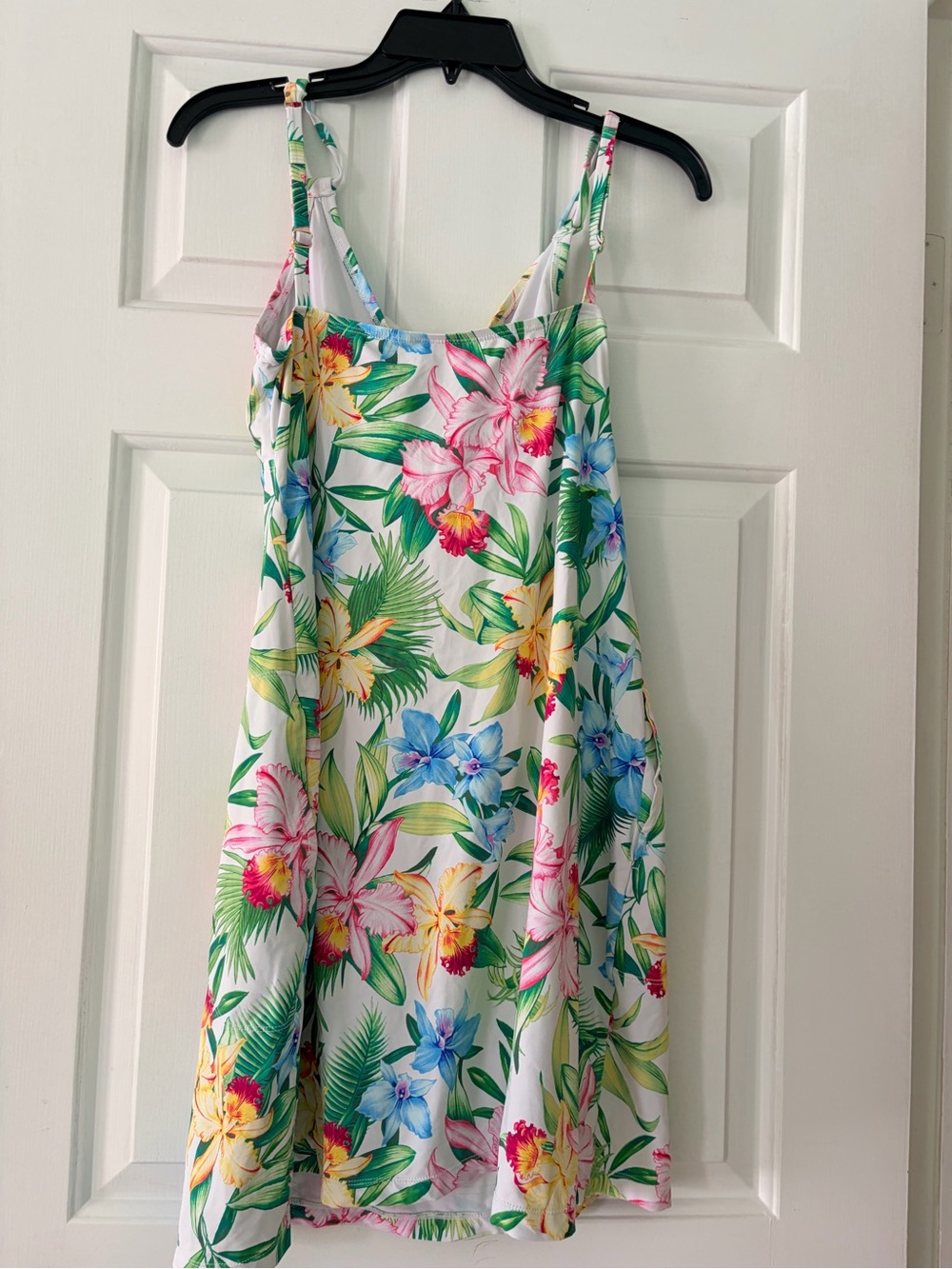 Tommy Bahama White Floral dress with Pink, Yellow & Green Accents - Picture 2 of 4